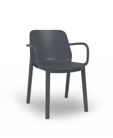 Chair With Arms One Dark Gray P.18